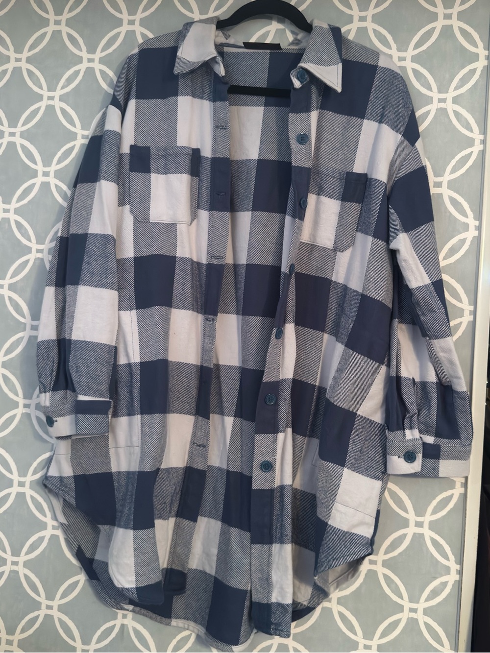 Blue flannel shirt